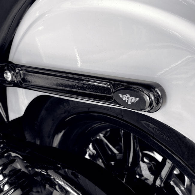 HeinzBikes, fender strut cover plates. Black