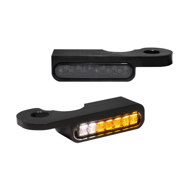 HeinzBikes, ''Stripes'' below bar turn signals Black anodized