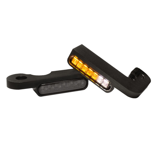 HeinzBikes, ''Stripes'' below bar turn signals Black anodized