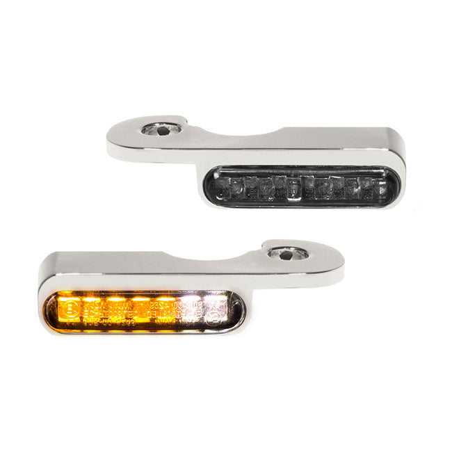 HeinzBikes, ''Stripes'' below bar turn signals Chrome with PL
