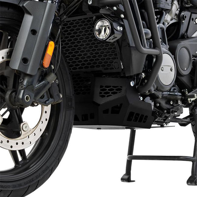 Zieger, skid plate / crankcase guard. Black