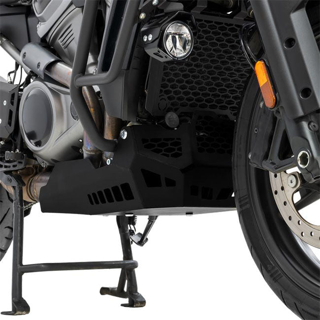 Zieger, skid plate / crankcase guard. Black