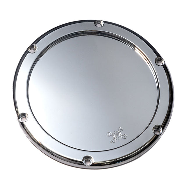Feuling, replacement BA air filter cover. Chrome. Solid