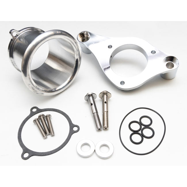 Feuling, 3" 70mm ID velocity stack. With backing plate kit