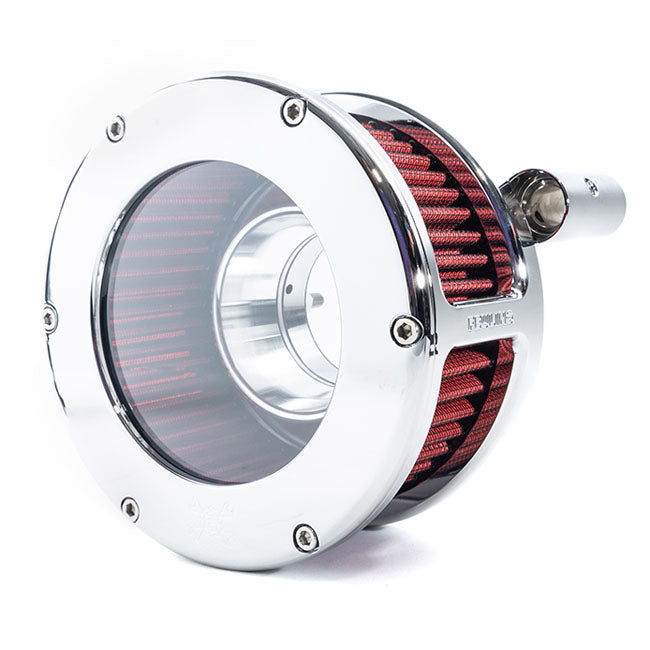 Feuling, BA air cleaner kit. Chrome. Clear cover