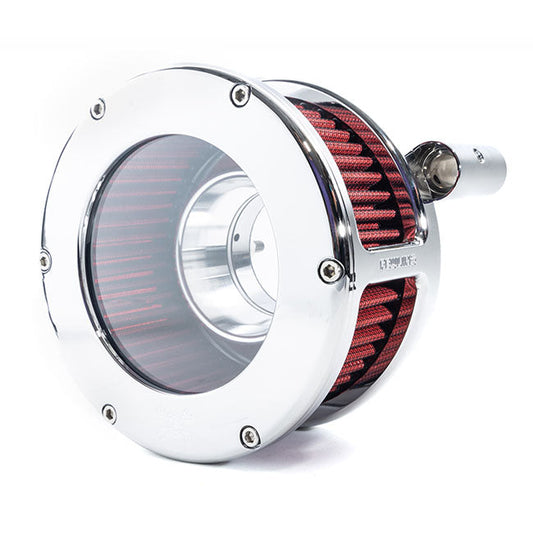 Feuling, BA air cleaner kit. Chrome. Clear cover
