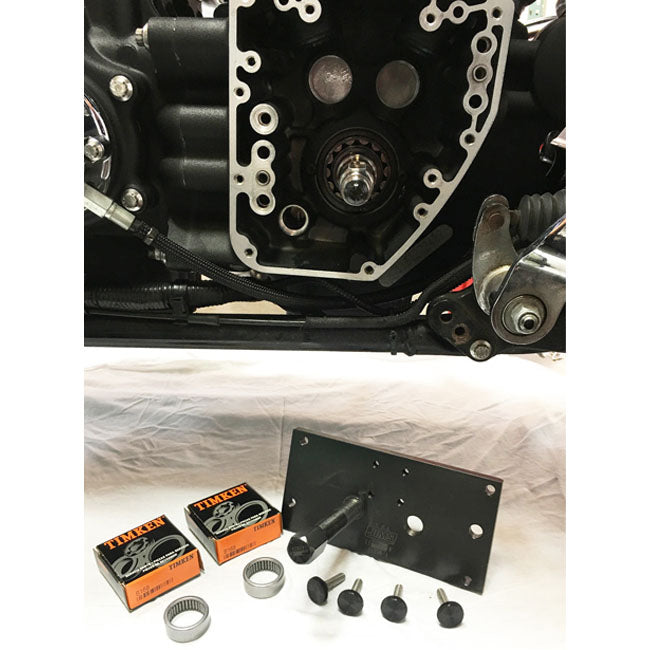 Feuling, BA Air Cleaner Kit Slim, Black Finish, Red Filter