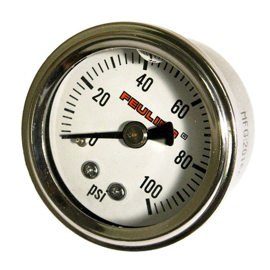 Feuling, liquid filled 100PSI oil pressure gauge