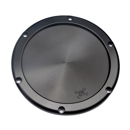Feuling, replacement BA air filter cover. Black. Solid