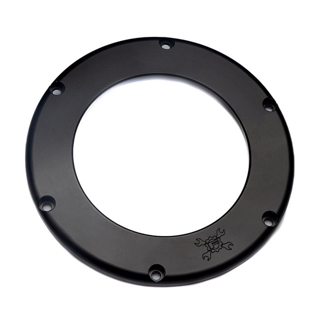 Feuling, replacement BA air filter cover. Black. Clear