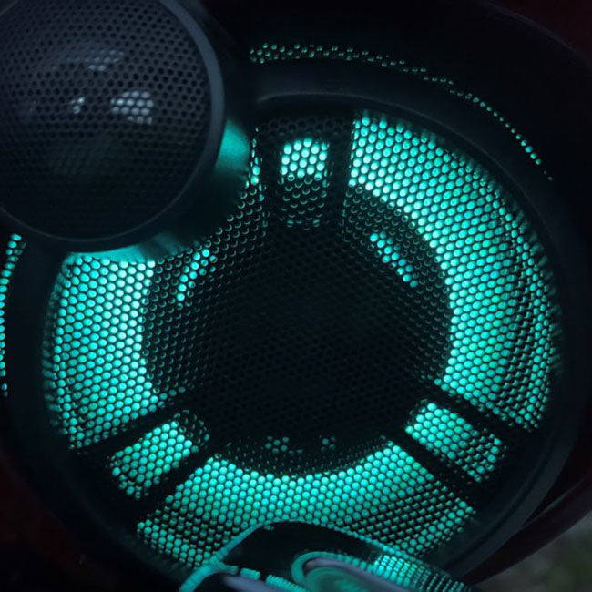 Custom Dynamics, ProGLOW LED fairing speaker lights. Upper
