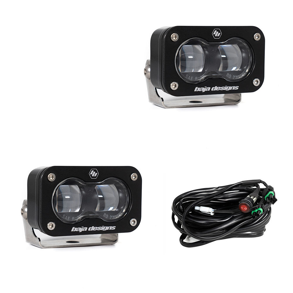Baja Designs S2 Black LED Auxiliary Light Pod Pair