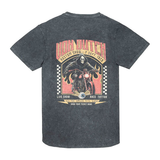 Von Dutch Reaper t-shirt washed black