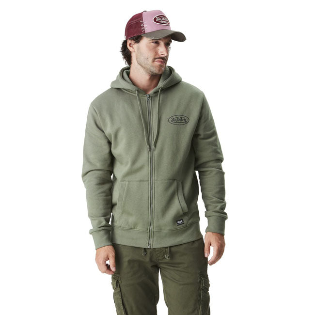 Von Dutch Logo zip hoodie