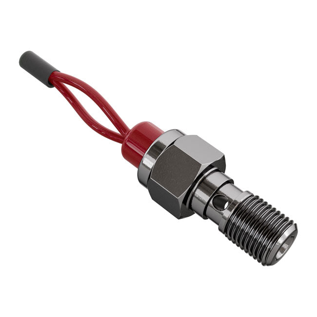 Goodridge, M10 x 1.00 banjo brake switch. SS