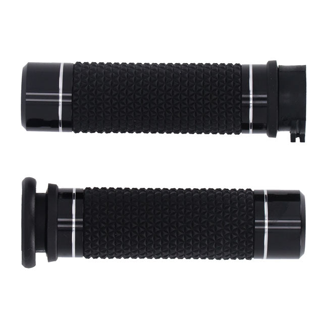 Avon Grips, K25 grips push-pull. Black anodized