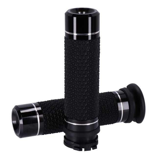 Avon Grips, K25 grips push-pull. Black anodized