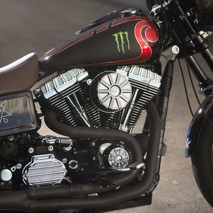 Arlen Ness, Stage 1 Big Sucker / Chrome Backing Plate / Red