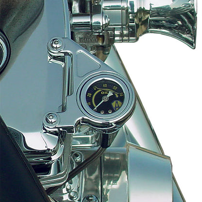 Arlen Ness, oil pressure gauge kit. Smooth. Shield logo