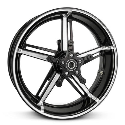 Arlen Ness, 18 x 5.50 Factory 24 wheel. Front. Black CC