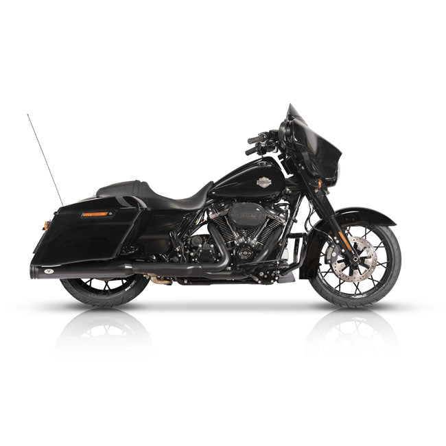V Performance, 114mm Double Ring slip-on mufflers. Black Cer