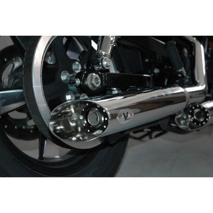 V Performance, 80mm Slash Cut slip-on mufflers