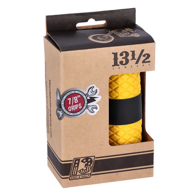 13 1/2 Outlaw grips black/yellow 7/8"