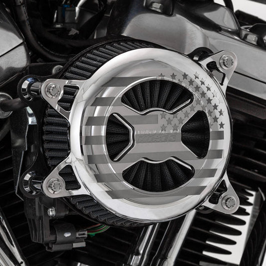 Vance & Hines, VO2 America air cleaner assembly. Chrome
