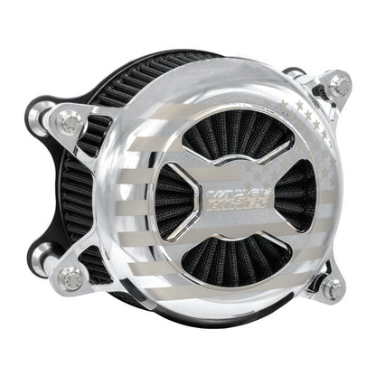 Vance & Hines, VO2 America air cleaner assembly. Chrome