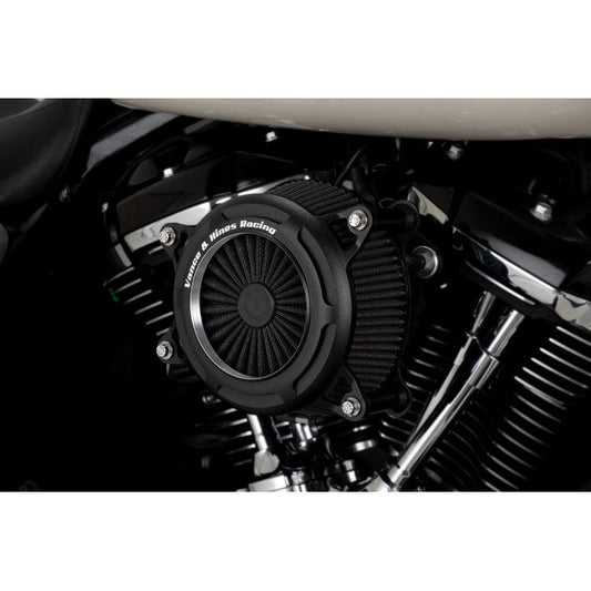 Vance & Hines, VO2 onyx air cleaner. Black wrinkle