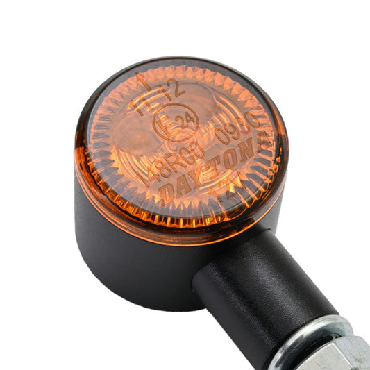 Daytona, D-light Sol2 mini turn signals. Amber lens