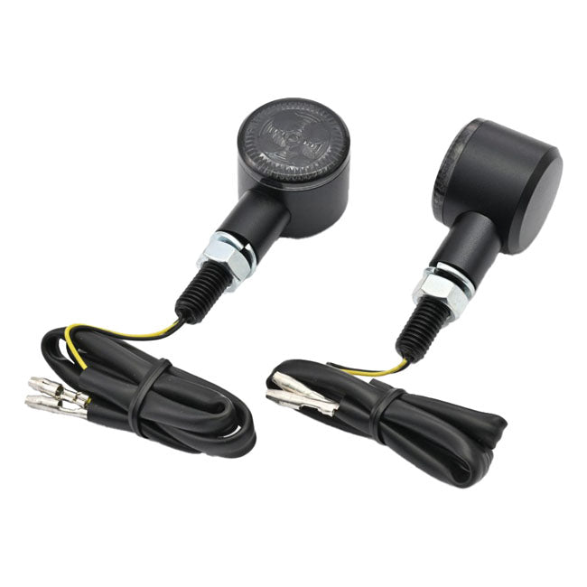 Daytona, D-light Sol2 mini turn signals. Smoke lens