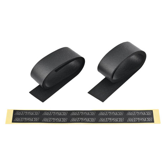 Daytona, EPDM rubber grip tape set. Black