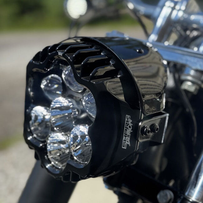 Custom Dynamics, 5-3/4" Shark Demon LED headlamp kit
