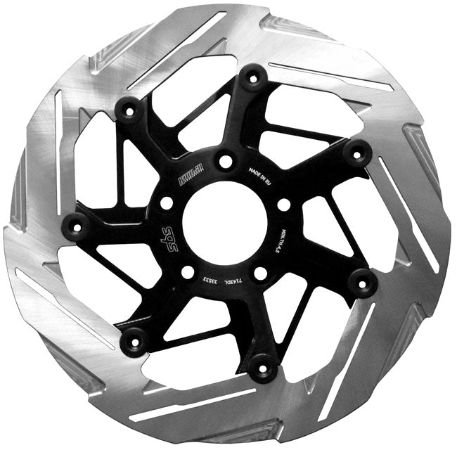 Kodlin by SBS, ''7-spoke'' brake rotor front left. Clear