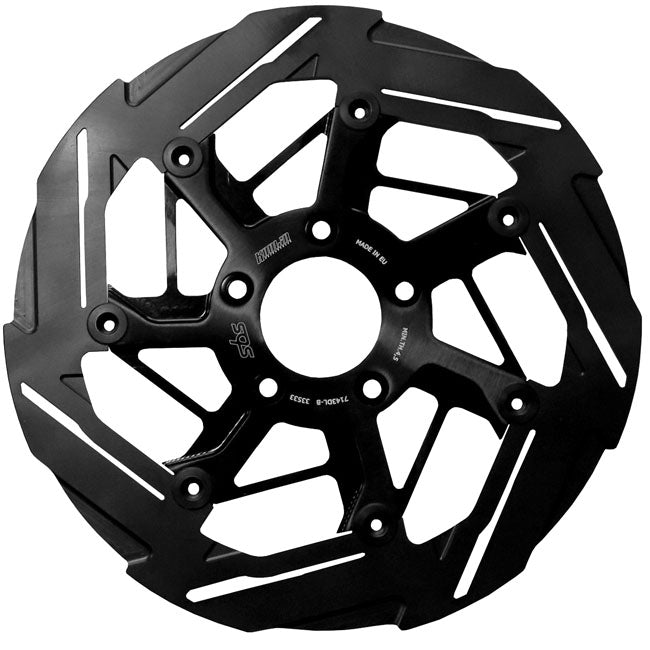 Kodlin by SBS, ''7-spoke'' brake rotor front left. Black