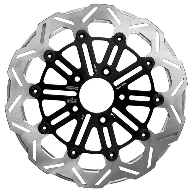 Kodlin by SBS, ''10-spoke'' brake rotor front L/R. Clear