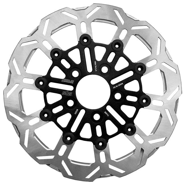 Kodlin by SBS, ''10-spoke'' brake rotor rear. Clear