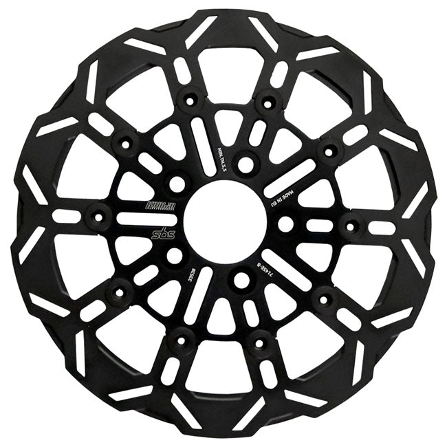 Kodlin by SBS, ''10-spoke'' brake rotor rear. Black