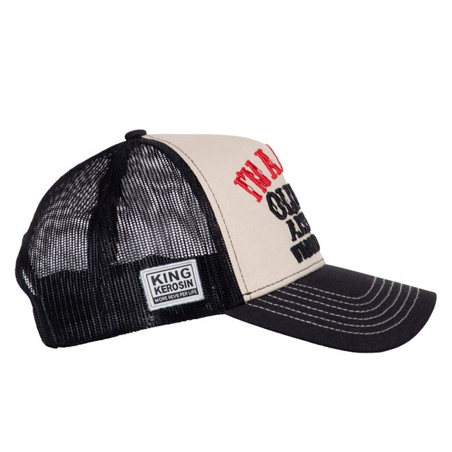 King Kerosin I''m a dirty old man cap black/beige