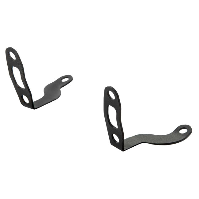 Rick''s Motorcycles, turn signal brackets Atto front. Black
