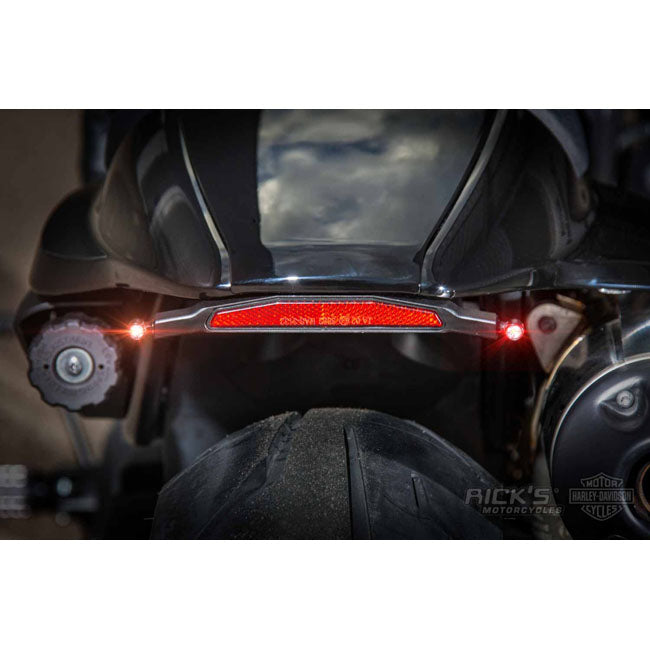 Rick''s Motorcycles, turn signal bracket kit Atto rear. Black