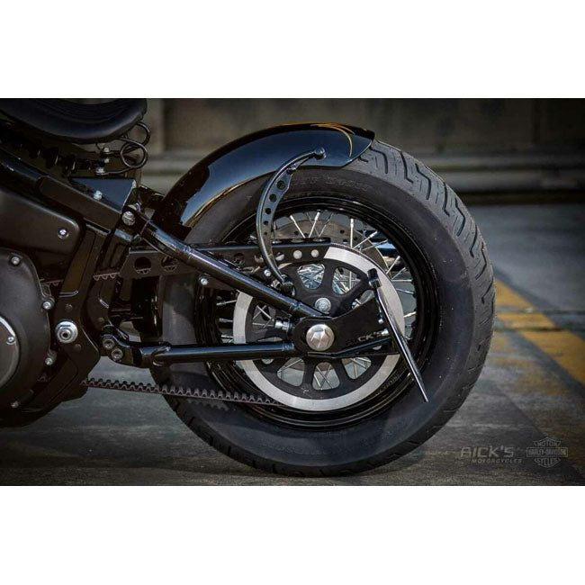 *14 DAYS EXTRA TRANSIT TIME* Rick''s Motorcycles, side mount license plate kit short Black