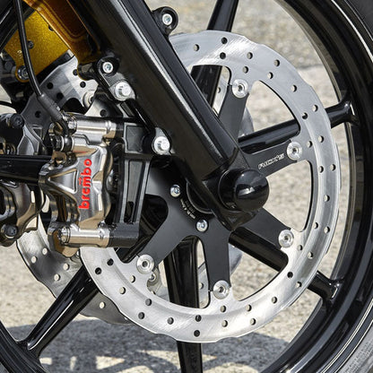 Rick''s Motorcycles, Clubstyle brake caliper adapter. Black
