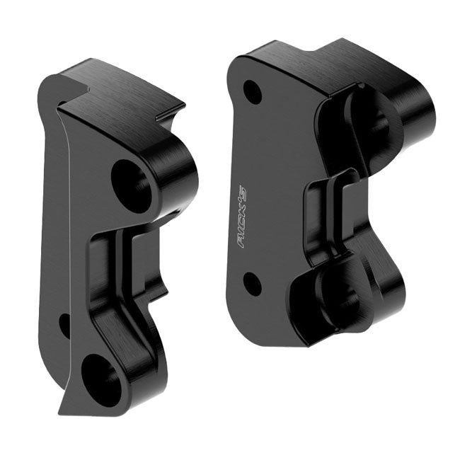 *14 DAYS EXTRA TRANSIT TIME* Rick''s Motorcycles, Clubstyle brake caliper adapters. Black
