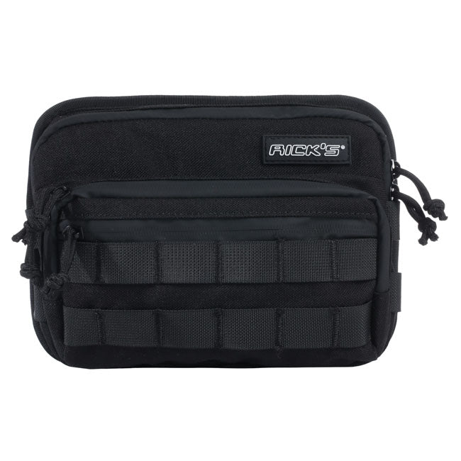 Rick''s Motorcycles, Clubstyle handlebar bag. Black