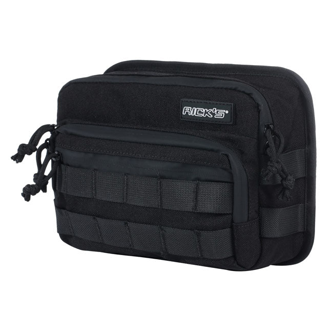 Rick''s Motorcycles, Clubstyle handlebar bag. Black