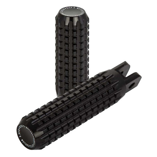 Rick''s Motorcycles, passenger foot pegs AK 4.7. Black