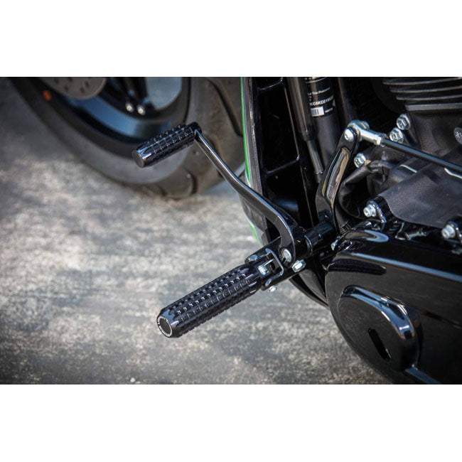 Rick''s Motorcycles, passenger foot pegs AK 4.7. Black