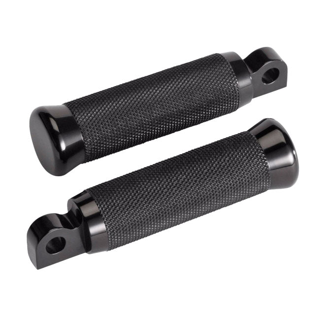 Rick''s Motorcycles, foot pegs Knurled style. Black